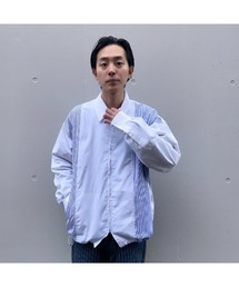 【is-ness】イズネス TOMAS MAISON LONG SLEEVE ZIP SHIRT