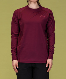 phenix OUTDOOR(フェニックスアウトドア) レディース クルーネック インナー長袖Tシャツ ロングTシャツ (吸水速乾 / 通気性)