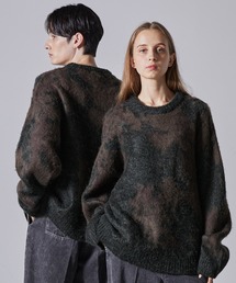 【CLEL】Mohair Blend Shaggy Design Knit/モヘアブレンド シャギーデザインニット