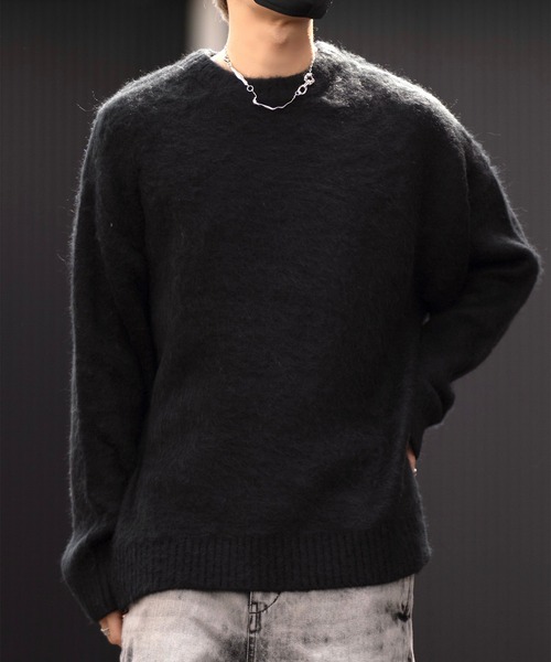 【CLEL】Mohair Blend Shaggy Design Knit/モヘアブレンド シャギーデザインニット（ニット/セーター）｜CLEL（クレイル）