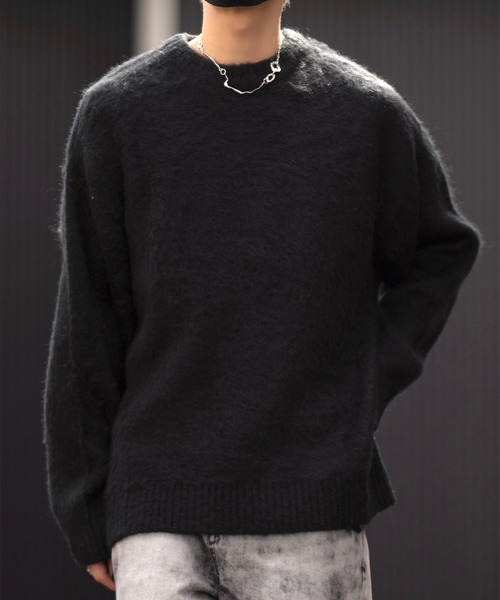 【CLEL】Mohair Blend Shaggy Design Knit/モヘアブレンド シャギーデザインニット（ニット/セーター）｜CLEL（クレイル）