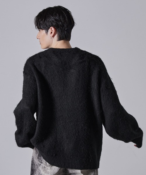 【CLEL】Mohair Blend Shaggy Design Knit/モヘアブレンド シャギーデザインニット（ニット/セーター）｜CLEL（クレイル）