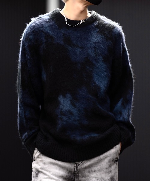 【CLEL】Mohair Blend Shaggy Design Knit/モヘアブレンド シャギーデザインニット（ニット/セーター）｜CLEL（クレイル）