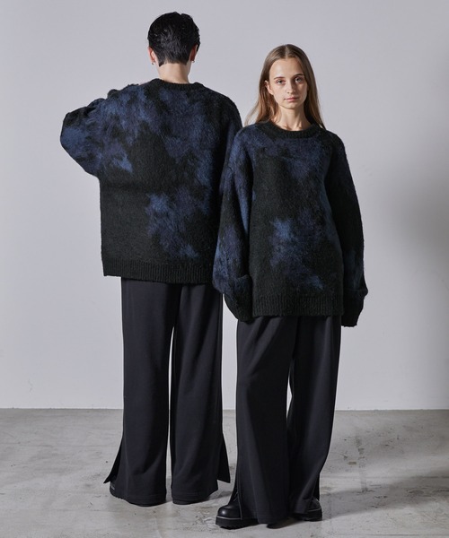 【CLEL】Mohair Blend Shaggy Design Knit/モヘアブレンド シャギーデザインニット（ニット/セーター）｜CLEL（クレイル）