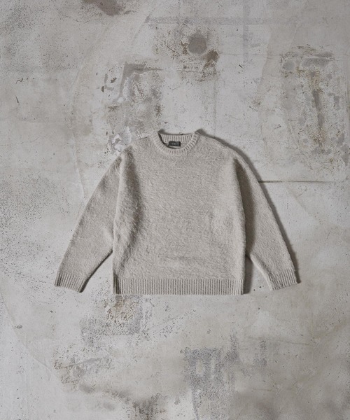 【CLEL】Mohair Blend Shaggy Design Knit/モヘアブレンド シャギーデザインニット（ニット/セーター）｜CLEL（クレイル）
