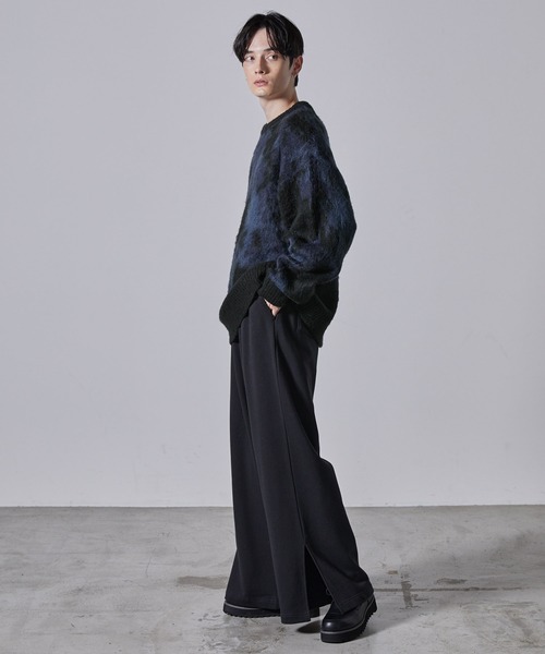 【CLEL】Mohair Blend Shaggy Design Knit/モヘアブレンド シャギーデザインニット（ニット/セーター）｜CLEL（クレイル）