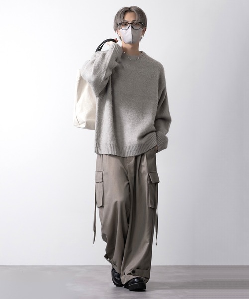 【CLEL】Mohair Blend Shaggy Design Knit/モヘアブレンド シャギーデザインニット（ニット/セーター）｜CLEL（クレイル）