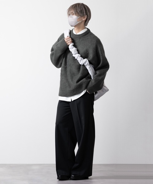 【CLEL】Mohair Blend Shaggy Design Knit/モヘアブレンド シャギーデザインニット（ニット/セーター）｜CLEL（クレイル）