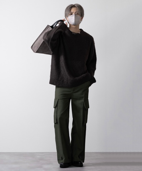 【CLEL】Mohair Blend Shaggy Design Knit/モヘアブレンド シャギーデザインニット（ニット/セーター）｜CLEL（クレイル）