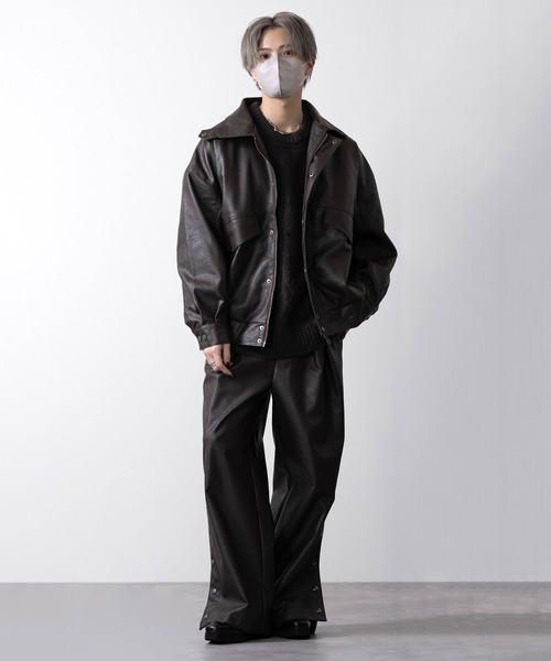 【CLEL】Mohair Blend Shaggy Design Knit/モヘアブレンド シャギーデザインニット（ニット/セーター）｜CLEL（クレイル）