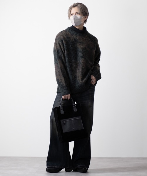 【CLEL】Mohair Blend Shaggy Design Knit/モヘアブレンド シャギーデザインニット（ニット/セーター）｜CLEL（クレイル）