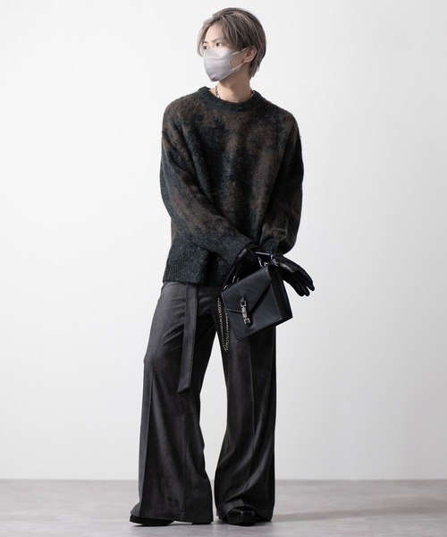 【CLEL】Mohair Blend Shaggy Design Knit/モヘアブレンド シャギーデザインニット（ニット/セーター）｜CLEL（クレイル）