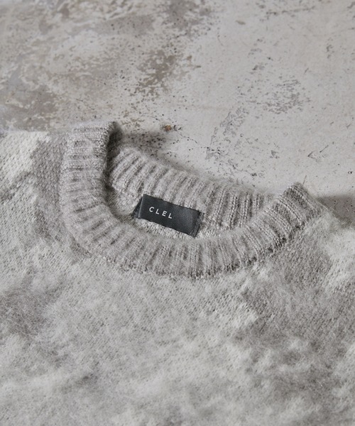 【CLEL】Mohair Blend Shaggy Design Knit/モヘアブレンド シャギーデザインニット（ニット/セーター）｜CLEL（クレイル）