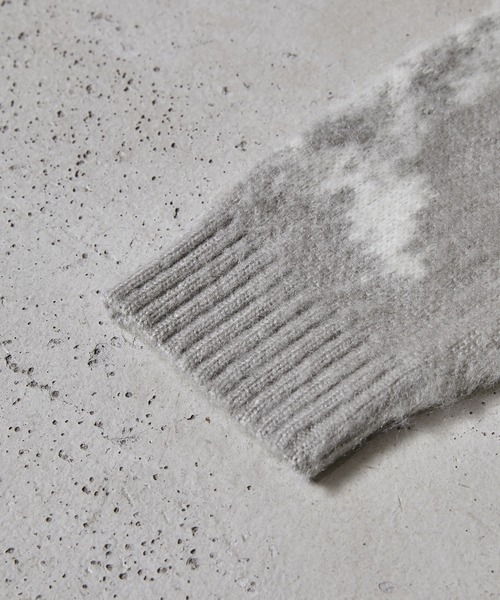 【CLEL】Mohair Blend Shaggy Design Knit/モヘアブレンド シャギーデザインニット（ニット/セーター）｜CLEL（クレイル）