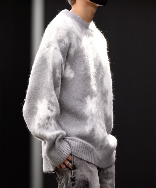 【CLEL】Mohair Blend Shaggy Design Knit/モヘアブレンド シャギーデザインニット（ニット/セーター）｜CLEL（クレイル）