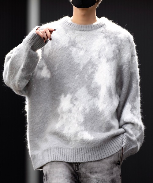 【CLEL】Mohair Blend Shaggy Design Knit/モヘアブレンド シャギーデザインニット（ニット/セーター）｜CLEL（クレイル）