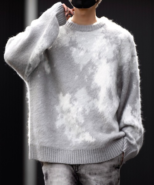 【CLEL】Mohair Blend Shaggy Design Knit/モヘアブレンド シャギーデザインニット（ニット/セーター）｜CLEL（クレイル）