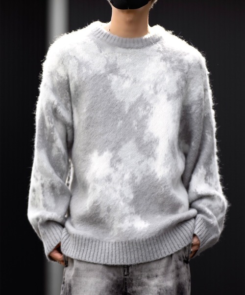 【CLEL】Mohair Blend Shaggy Design Knit/モヘアブレンド シャギーデザインニット（ニット/セーター）｜CLEL（クレイル）