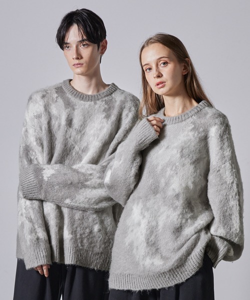 【CLEL】Mohair Blend Shaggy Design Knit/モヘアブレンド シャギーデザインニット（ニット/セーター）｜CLEL（クレイル）