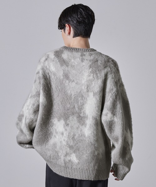 【CLEL】Mohair Blend Shaggy Design Knit/モヘアブレンド シャギーデザインニット（ニット/セーター）｜CLEL（クレイル）