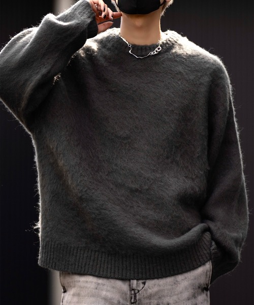 【CLEL】Mohair Blend Shaggy Design Knit/モヘアブレンド シャギーデザインニット（ニット/セーター）｜CLEL（クレイル）