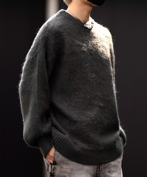 【CLEL】Mohair Blend Shaggy Design Knit/モヘアブレンド シャギーデザインニット（ニット/セーター）｜CLEL（クレイル）