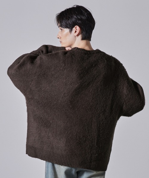 【CLEL】Mohair Blend Shaggy Design Knit/モヘアブレンド シャギーデザインニット（ニット/セーター）｜CLEL（クレイル）