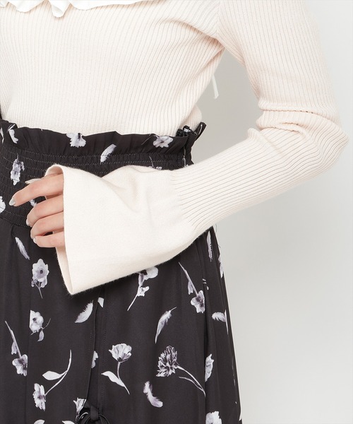 REDYAZEL（レディアゼル）の「フリルドッキングリブニット（ニット/セーター・レディース・ブラック/ブルー/ピンク・FREE）」の8枚目の写真