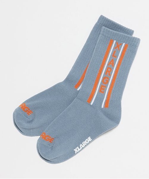 XLARGE KIDS(エクストララージキッズ)の「バーチカルロゴソックス(ソックス/靴下・キッズ・ホワイト/ブラック/グレー・13-15cm/15-17cm/17-19cm/19-21cm)」の3枚目の写真
