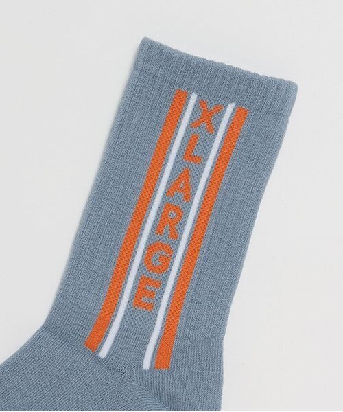 XLARGE KIDS(エクストララージキッズ)の「バーチカルロゴソックス(ソックス/靴下・キッズ・ホワイト/ブラック/グレー・13-15cm/15-17cm/17-19cm/19-21cm)」の7枚目の写真