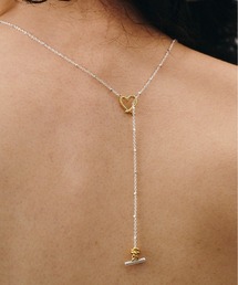 LAPUIS（ラピュイ）の「LAPUIS(ラピュイ)Line Coil Heart necklace A（ネックレス）」