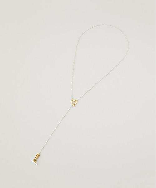 LAPUIS(ラピュイ)の「LAPUIS(ラピュイ)Line Coil Heart necklace A(ネックレス・レディース・マルチ/ゴールド・FREE)」の6枚目の写真