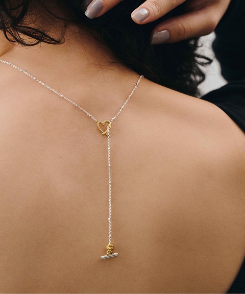 LAPUIS(ラピュイ)の「LAPUIS(ラピュイ)Line Coil Heart necklace A(ネックレス・レディース・マルチ/ゴールド・FREE)」の9枚目の写真