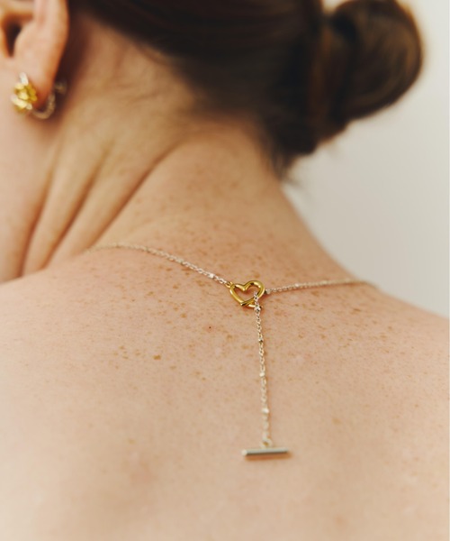 LAPUIS(ラピュイ)の「LAPUIS(ラピュイ)Line Coil Heart necklace A(ネックレス・レディース・マルチ/ゴールド・FREE)」の10枚目の写真
