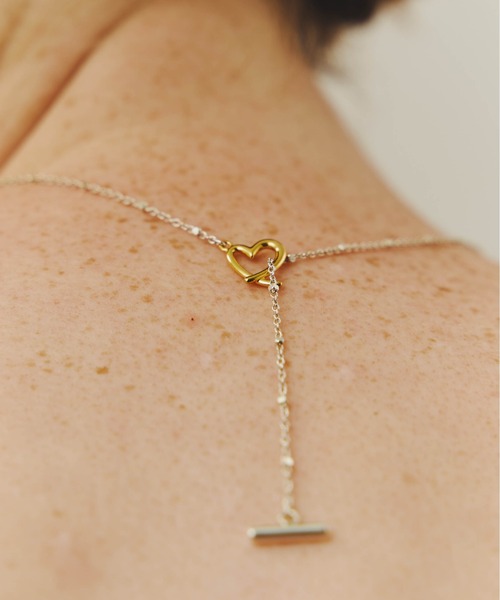 LAPUIS(ラピュイ)の「LAPUIS(ラピュイ)Line Coil Heart necklace A(ネックレス・レディース・マルチ/ゴールド・FREE)」の13枚目の写真