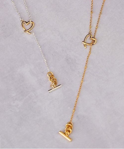 LAPUIS(ラピュイ)の「LAPUIS(ラピュイ)Line Coil Heart necklace A(ネックレス・レディース・マルチ/ゴールド・FREE)」の14枚目の写真