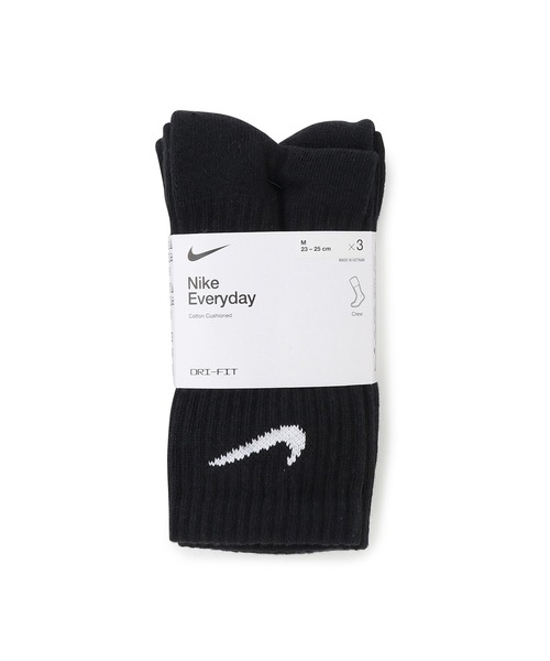 NIKE（ナイキ）の「【NIKE】ナイキ エブリデイ クッションド トレーニング クルー ソックス(3足)（ソックス/靴下・レディース・ブラック/ホワイト・M/S）」の9枚目の写真