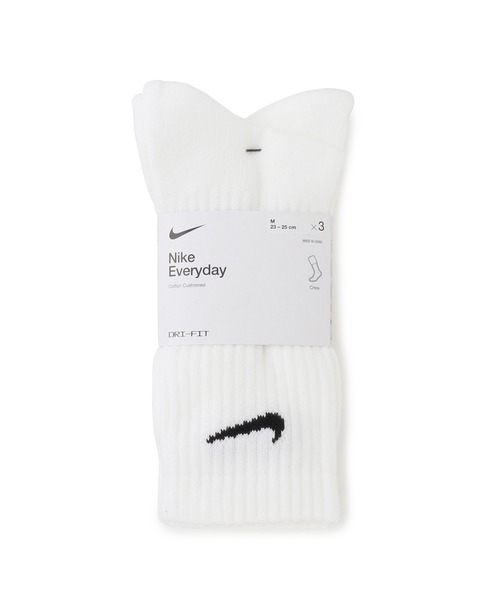 NIKE（ナイキ）の「【NIKE】ナイキ エブリデイ クッションド トレーニング クルー ソックス(3足)（ソックス/靴下・レディース・ブラック/ホワイト・M/S）」の5枚目の写真