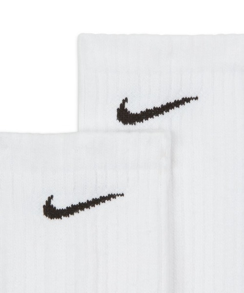 NIKE（ナイキ）の「【NIKE】ナイキ エブリデイ クッションド トレーニング クルー ソックス(3足)（ソックス/靴下・レディース・ブラック/ホワイト・M/S）」の4枚目の写真