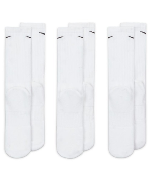 NIKE（ナイキ）の「【NIKE】ナイキ エブリデイ クッションド トレーニング クルー ソックス(3足)（ソックス/靴下・レディース・ブラック/ホワイト・M/S）」の3枚目の写真