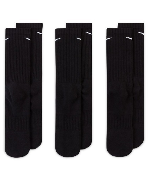 NIKE（ナイキ）の「【NIKE】ナイキ エブリデイ クッションド トレーニング クルー ソックス(3足)（ソックス/靴下・レディース・ブラック/ホワイト・M/S）」の6枚目の写真