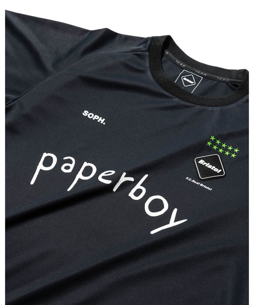 fcrb 24ss paperboy S/S PRE MATCH TOP 黒L F.C.Real Bristol（エフシーレアルブリストル）の「paperboy S/S PRE