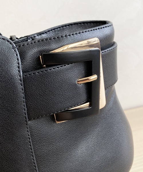 WA ORiental TRaffic（ダブルエーオリエンタルトラフィック）の「バックルベルトショートブーツ 42402（ブーツ・レディース・ベージュ/ブラック/ブラウン・LL/L/M/S/SS/3L）」の12枚目の写真