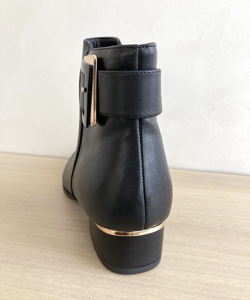 WA ORiental TRaffic（ダブルエーオリエンタルトラフィック）の「バックルベルトショートブーツ 42402（ブーツ・レディース・ベージュ/ブラック/ブラウン・LL/L/M/S/SS/3L）」の14枚目の写真