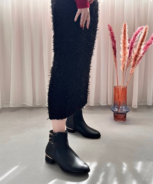 セール】バックルベルトショートブーツ 42402（ブーツ）｜WA ORiental