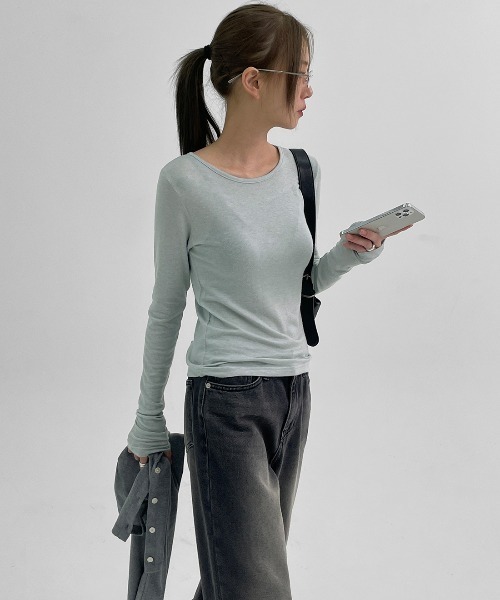 BLACKUP（ブラックアップ）の「[B-DENIM] ESSENTIAL WIDE 029（デニムパンツ・レディース・ブラック/ブルー・LARGE/SMALL/MEDIUM）」の8枚目の写真
