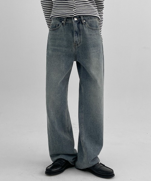 BLACKUP（ブラックアップ）の「[B-DENIM] ESSENTIAL WIDE 029（デニムパンツ・レディース・ブラック/ブルー・LARGE/SMALL/MEDIUM）」の15枚目の写真