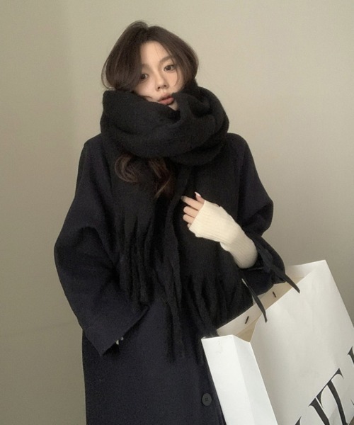 REBALANCE（リバランス）の「ボリュームフリンジマフラー（マフラー・レディース・K/J/I/H/A/G/F/E/D/C/B/L・ONE SIZE）」の5枚目の写真