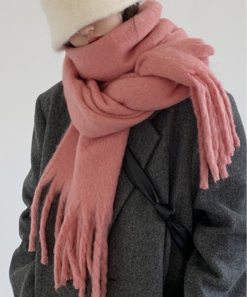 REBALANCE（リバランス）の「ボリュームフリンジマフラー（マフラー・レディース・K/J/I/H/A/G/F/E/D/C/B/L・ONE SIZE）」の9枚目の写真