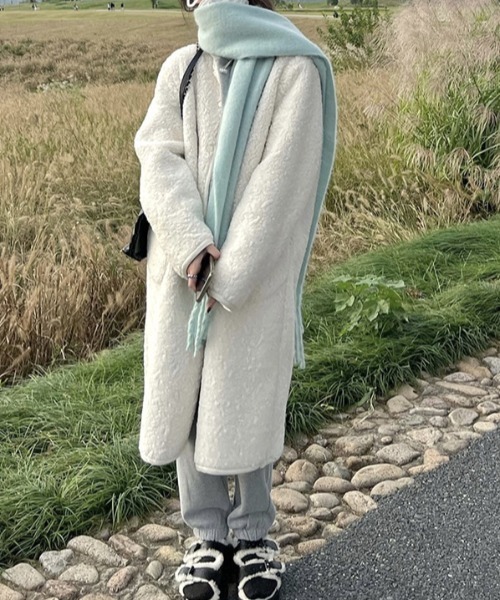 REBALANCE（リバランス）の「ボリュームフリンジマフラー（マフラー・レディース・K/J/I/H/A/G/F/E/D/C/B/L・ONE SIZE）」の12枚目の写真